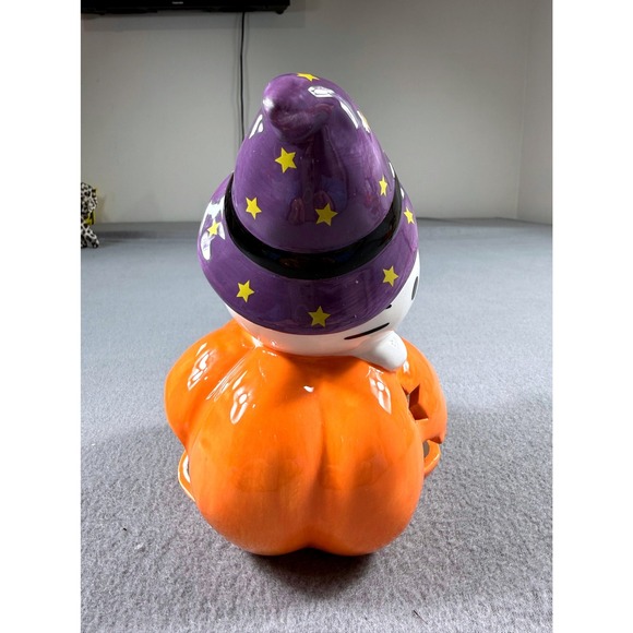 Hello Kitty Halloween Pumpkin Candle House NWT Blue Sky Clayworks Sanrio - Picture 2 of 8